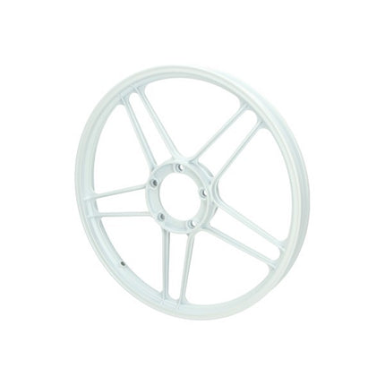 voorwiel/achterwiel fast-arrow ster aluminium 10 spaaks 17 inch wit X30, x50, puch maxi