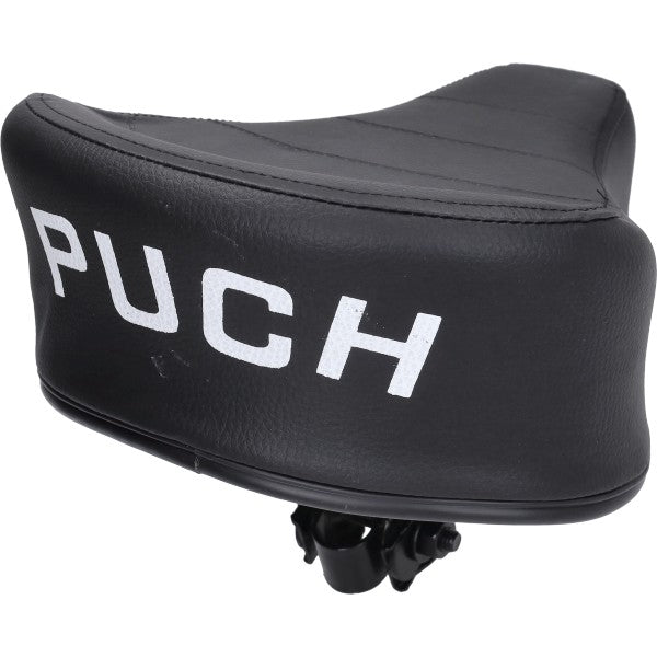zadel met opdruk (made in EU) dik model zwart puch maxi