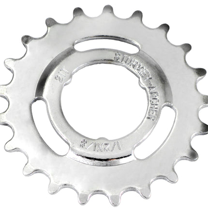 Tandwiel Sturmey Archer 21T - 1/8" doorgezet - chroom