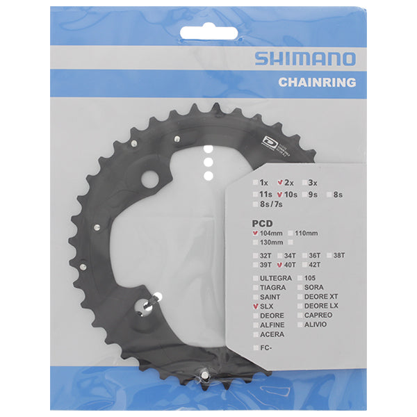 Kettingblad 40T Shimano Deore LX / SLX FC-M675 40T-AJ (voor 40/28T) - afbeelding 2
