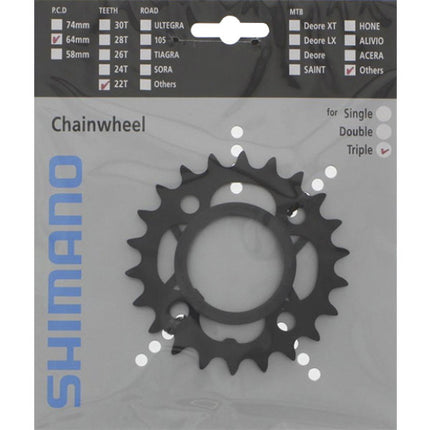 Chainring 26T Shimano Acera FC-M391 - black