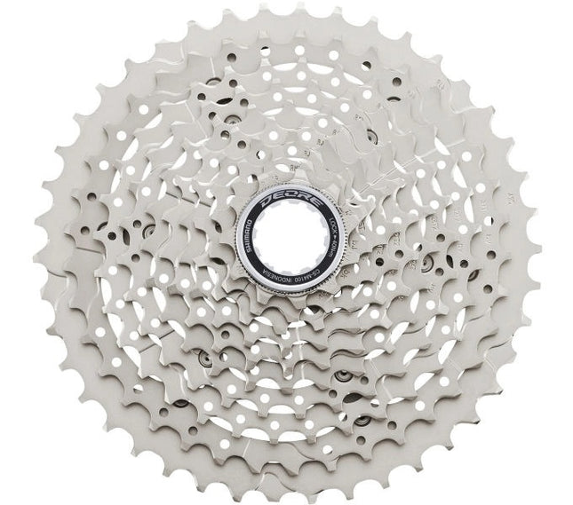 Cassette 10 speed Shimano Deore CS-M4100-A 11-42T - Zilver - Werkplaatsverpakking