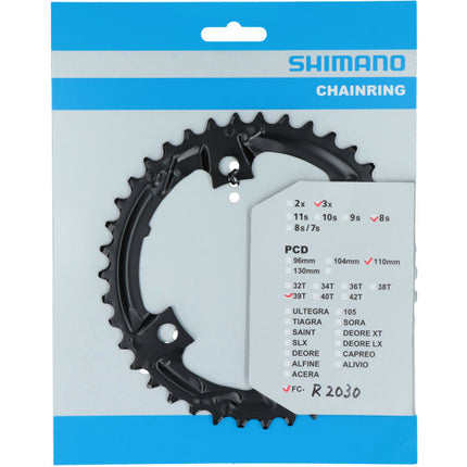 Chainring 39T Shimano Claris FC-R2030 - 7/8 speed