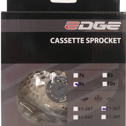 Cassette 9 speed Edge CS-M5009 11-32T - silver