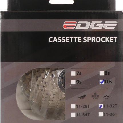 Cassette 10 speed Edge CS-M6010  11-32T - zilver