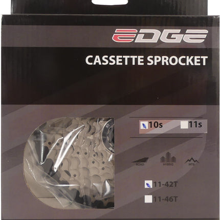 Cassette 10 speed Edge CS-M6010 11-42T - silver/black
