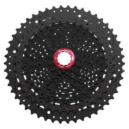 Cassette 11 speed Sunrace CSMX80 11-50T - zwart/rood
