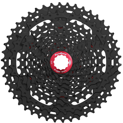 Cassette 10 vitesses Sunrace CS-MX3 11-46T - noir/rouge