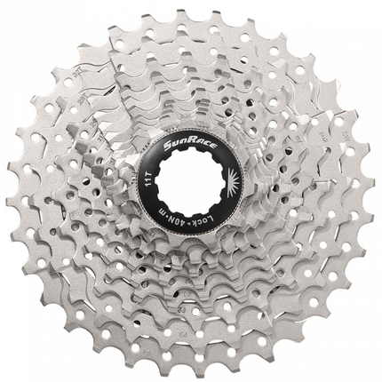 Cassette 11 speed Sunrace CSRS3 11-32T - metallic met zwarte spider