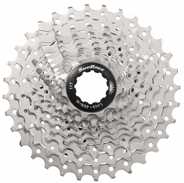 Cassette 11 speed Sunrace CSRS3 11-32T - metallic met zwarte spider