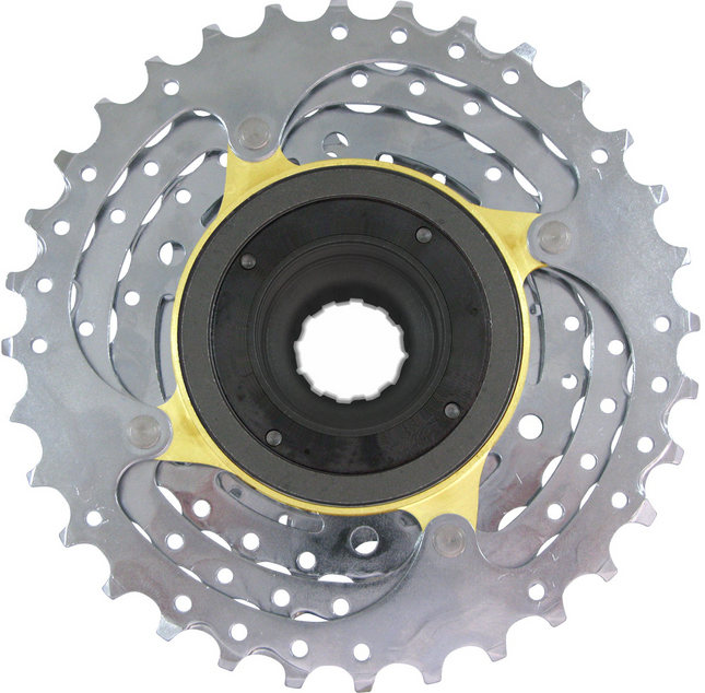 Freewheel 9 speed Sunrace MFEX9  11-32T - verchroomd