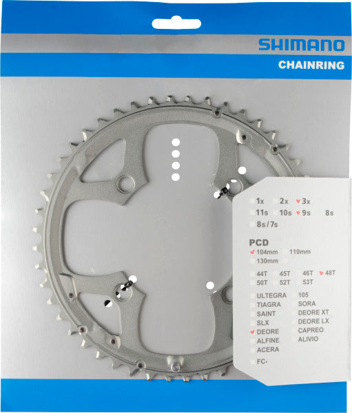 Kettingblad 48T Shimano Deore FC-M510-SK - Zilver