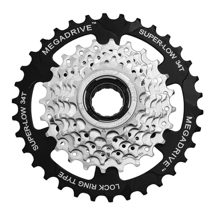 Freewheel 7 speed Sunrace MFM4S 13-34 tands - zink