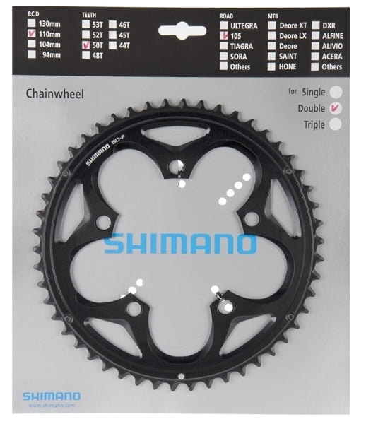 Kettingblad 50T Shimano 105 FC-5750 - zwart