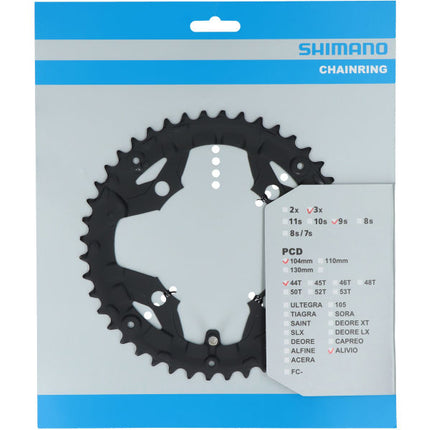 Chainring 44T Shimano Alivio FC-T4010 - black