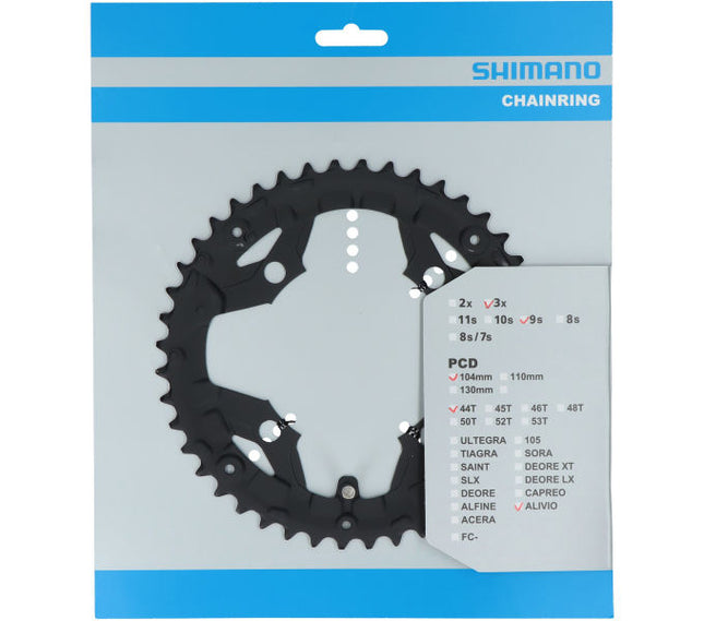 Kettingblad 44T Shimano Alivio FC-T4010 - zwart
