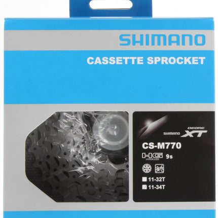 Cassette 9 speed Shimano Deore XT CS-M770  11-34T