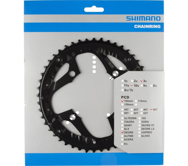 Kettingblad 48T Shimano Deore FC-M610 - 10 speed