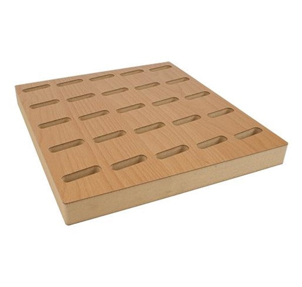 Houten bellendisplay Widek voor 25 fietsbellen