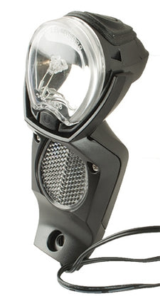 Gazelle Light Vision V2 Headlamp for Hub Dynamo - Black