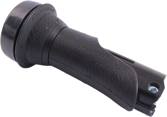 Handle left Gazelle Basic 100mm with rotating bell - black