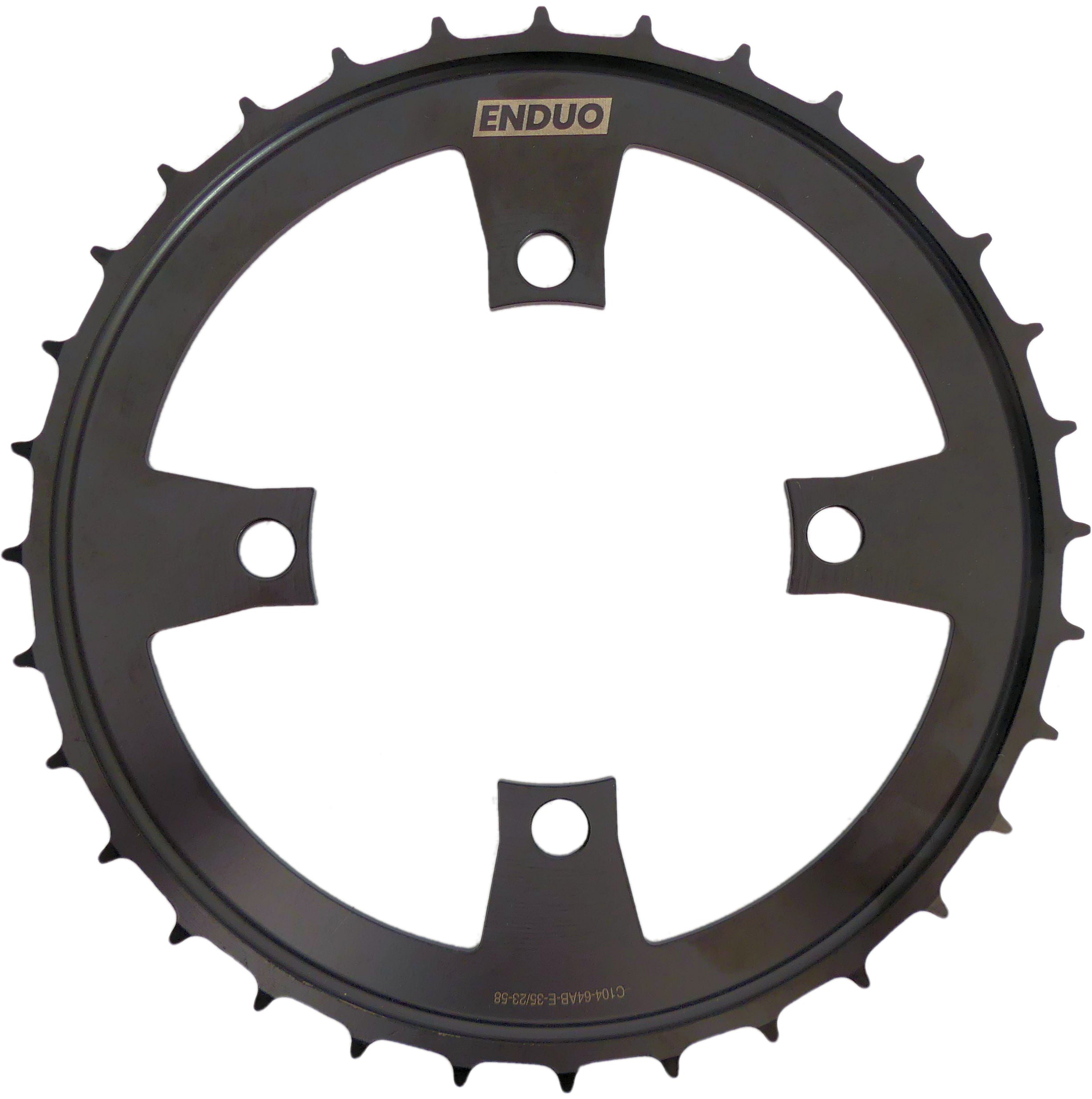 Kettingblad 64T Enduo Cargo 4-B 104-BCD Cl-45.5 / 53.0 - zwart