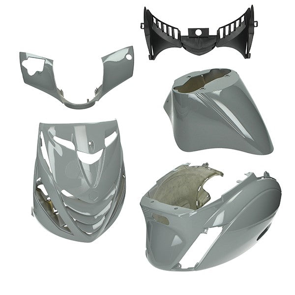 plaatwerkset DMP model SP EVO-1 (nardo grey) nardo grijs glans 5-delig zip2000, zip 100/125