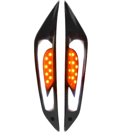 kit clignotants DMP led sport tube blanc pour Piaggio Zip 2000 fumé