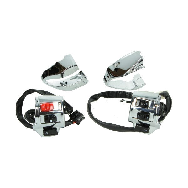 stuurschakelaarset compleet met kabelboom chroom primavera, sprint