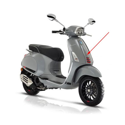 front cover Piaggio original middle nardo grey lucido 715/C sprint rst, sprint 4t (euro4) 1b005209000ht