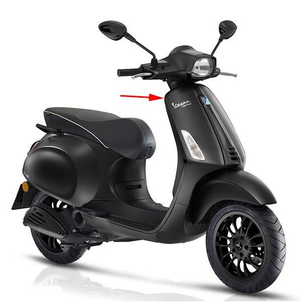 sierstrip Piaggio origineel beenschild [notte] rechts zwart glans sprint cm2987035