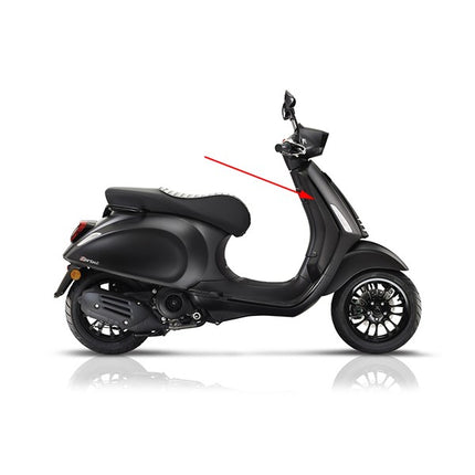 beenschild Piaggio origineel [notte] zwart mat 99/C sprint 4t (euro4) 1b003620000nv