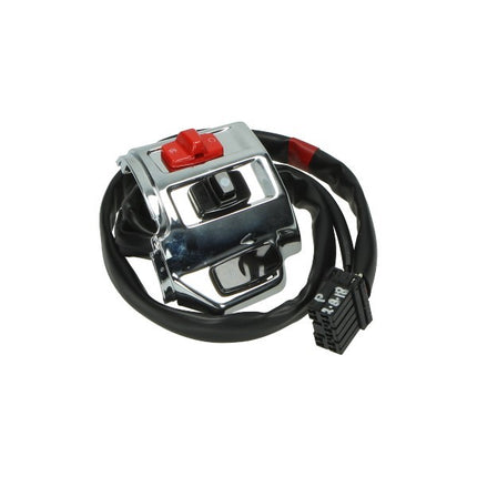 interrupteur de guidon avec faisceau euro-2/4/5 droit chrome primavera, sprint 1d002408