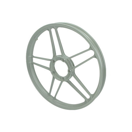 voorwiel/achterwiel fast-arrow ster aluminium 10 spaaks 17 inch grijs X30, x50, puch maxi