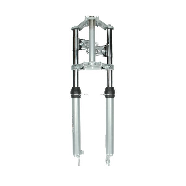 voorvork EBR kort breed compleet zilver puch maxi