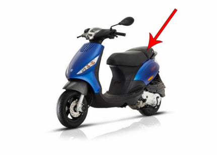 buddyseat Piaggio origineel compleet euro-4/5 zwart zip 4t cm009606