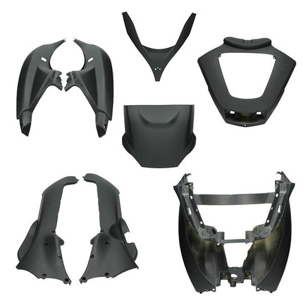 Bodywork kit MP3 125-500cc 2008-2013 black matte 8-piece