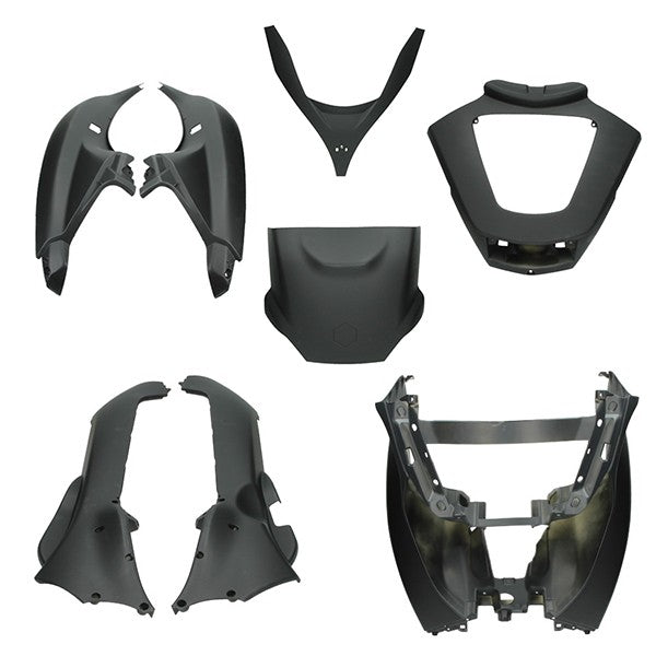 plaatwerkset MP3 125-500cc 2008-2013 zwart mat 8-delig
