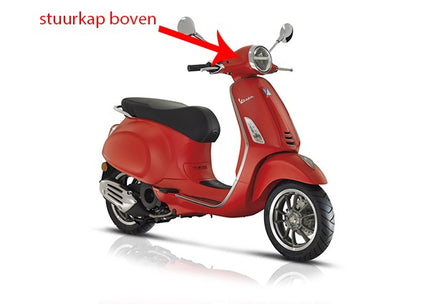Cache de guidon Piaggio original supérieur rouge mat 896/a primavera 67364600s8