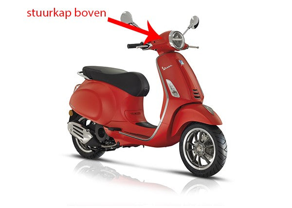 stuurkap Piaggio origineel boven mat rood 896/a primavera 67364600s8