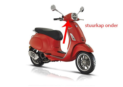 handlebar cover Piaggio original under matte red 896/a primavera 1b005469000s8=op=op