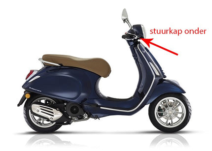 stuurkap Piaggio origineel onder blauw met 289/a primavera 1b005469000dk=op=op