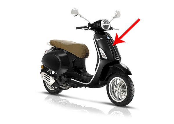 voorscherm Piaggio origineel midden zwart vulcano 98/a primavera 1b005209000xn2