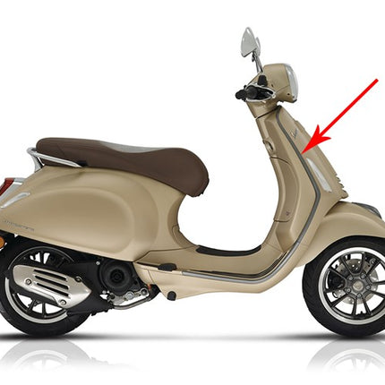 Baguette décorative Piaggio d'origine tablier supérieur droit anthracite primavera, sprint cm298702