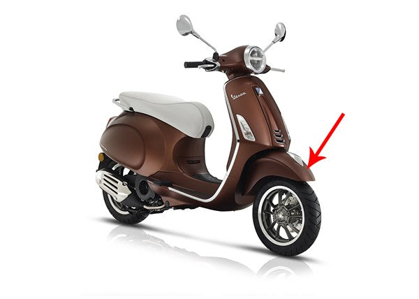 voorspatbord Piaggio origineel mat bruin 139/a primavera 1b003894000ml