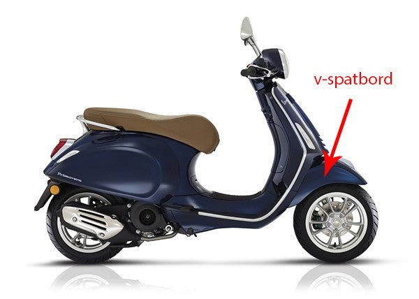 voorspatbord Piaggio origineel blauw met 289/a primavera 1b006643000dk