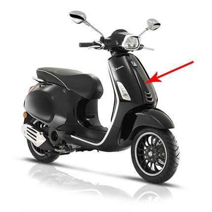 voorscherm Piaggio origineel midden euro-4/5 zwart lucido 94 sprint 1b00520900090