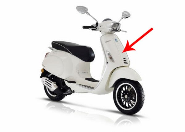 voorscherm Piaggio origineel midden euro-4/5 wit monte 544 primavera rst, sprint 1b005209000br