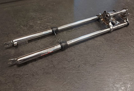 front fork EBR extra long wide complete 70cm chrome puch maxi