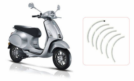 sticker set Piaggio original rear wheel black elettrica, primavera, sprint 2h002850000a3